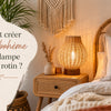 lampe de chevet rotin