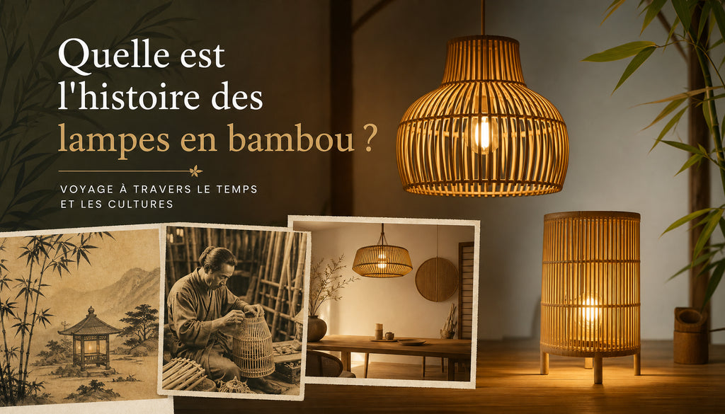 Lampe de chevet en bambou