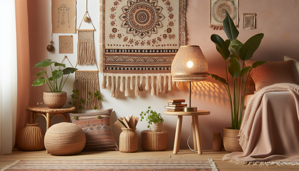 lampe de chevet rotin