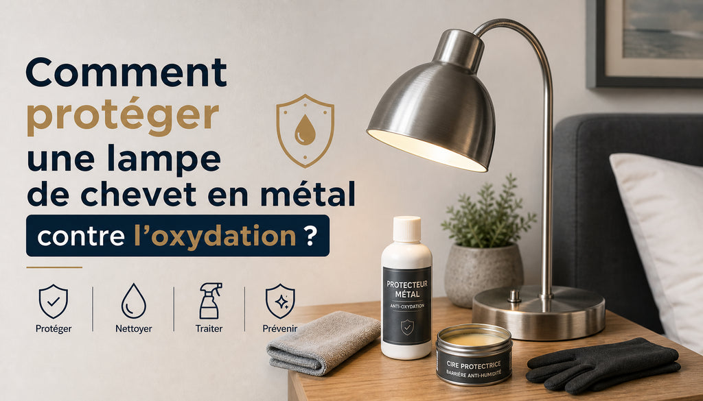 Lampe de chevet en métal