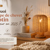 lampe de chevet rotin