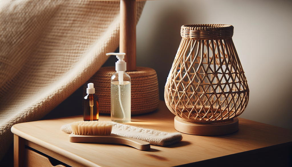 lampe de chevet rotin