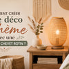 lampe de chevet rotin