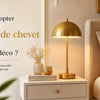 lampe de chevet dorée
