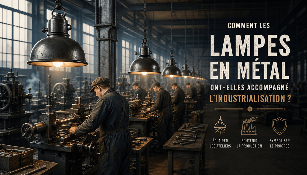 Lampe de chevet en métal