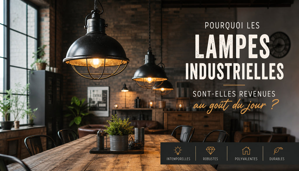 Lampe de Chevet Industrielle