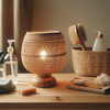 lampe de chevet rotin