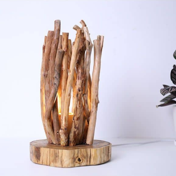 Lampe de Chevet Bois Flotté