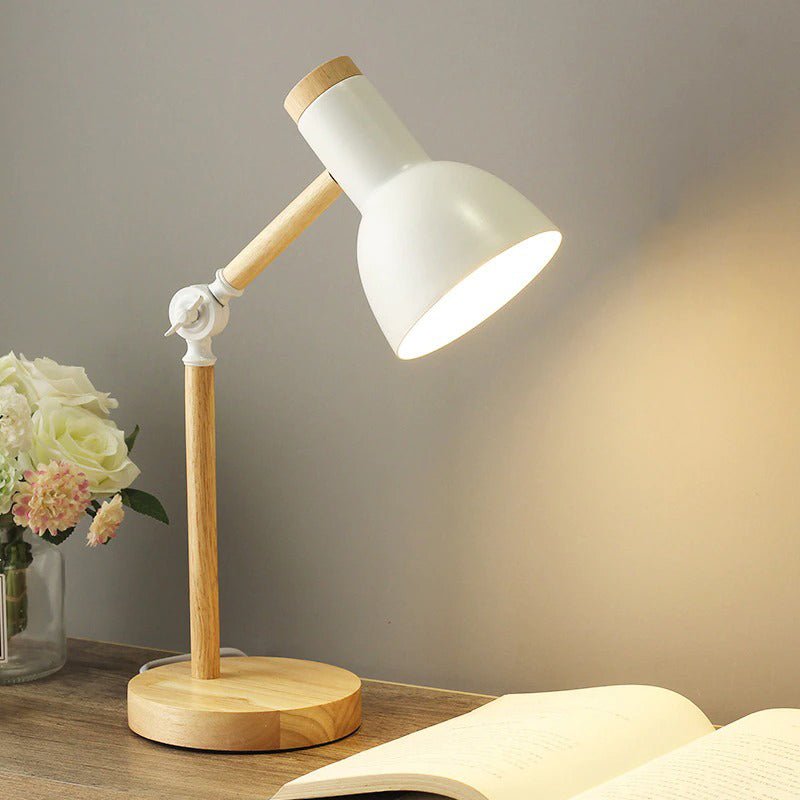 Lampe de chevet en verre satiné forme champignon Lampe de chevet en verre satiné forme champignon