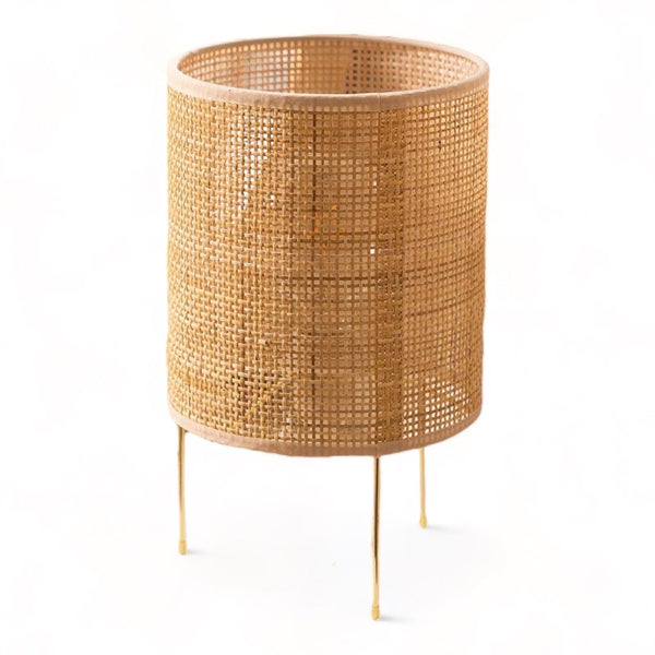 lampe de chevet rotin