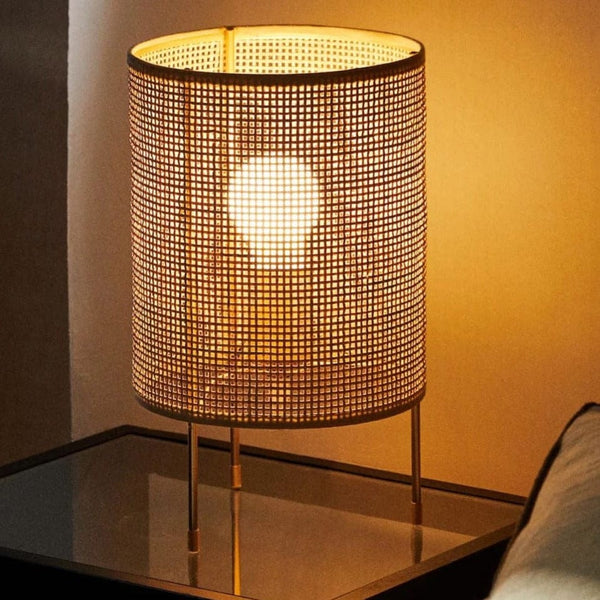lampe de chevet rotin