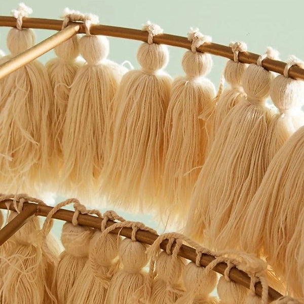 lampe de chevet suspendu pompon