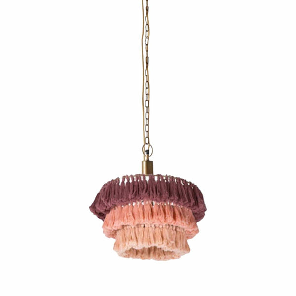 lampe de chevet suspendu pompon