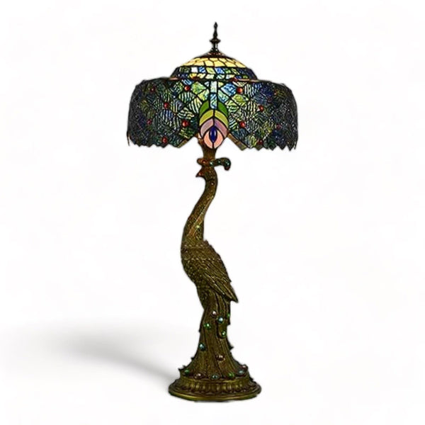 lampe-de-chevet-tiffany-paon