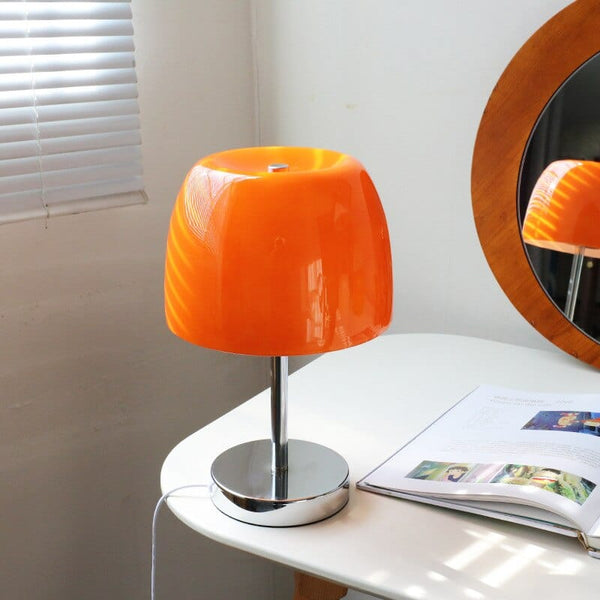 lampe de chevet verre retro