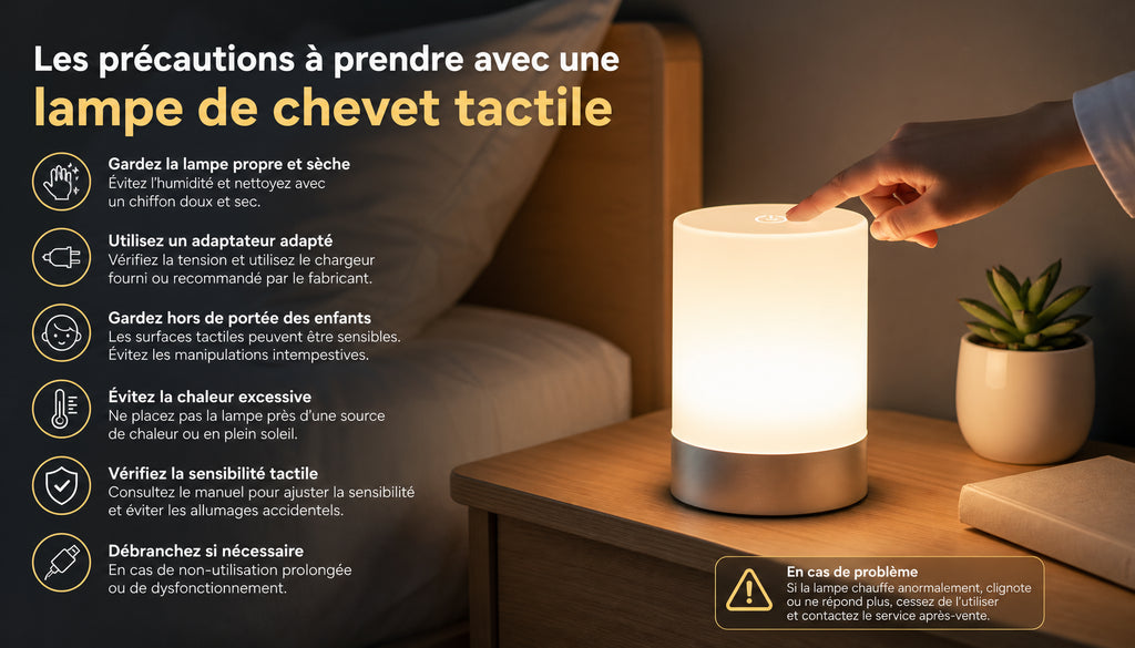 Lampe de Chevet Tactile