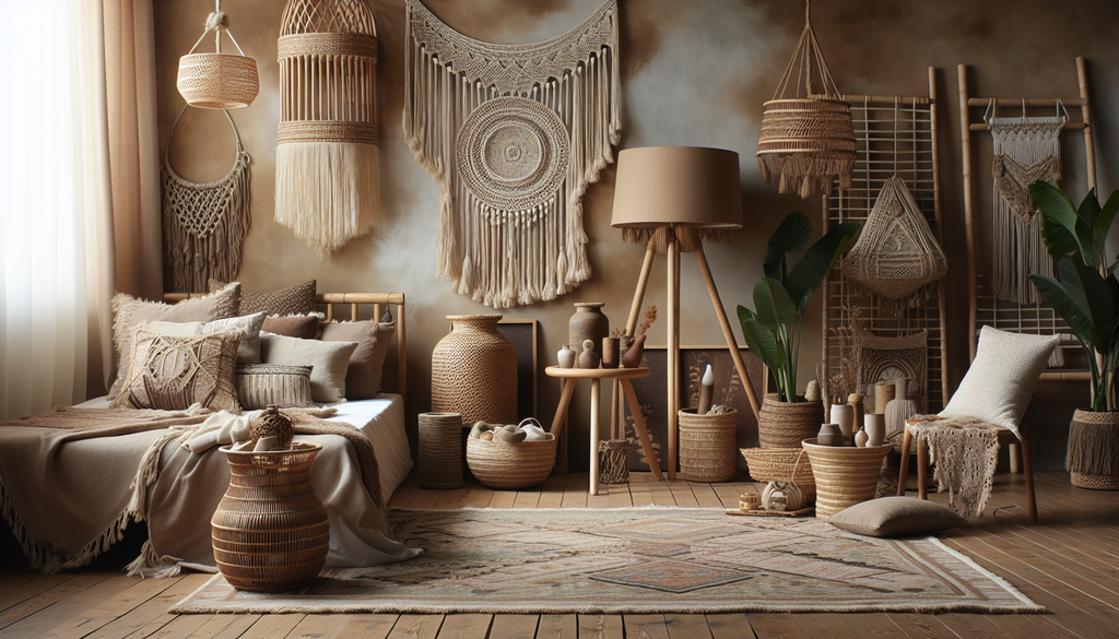 lampe de chevet rotin