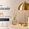 lampe de chevet dorée