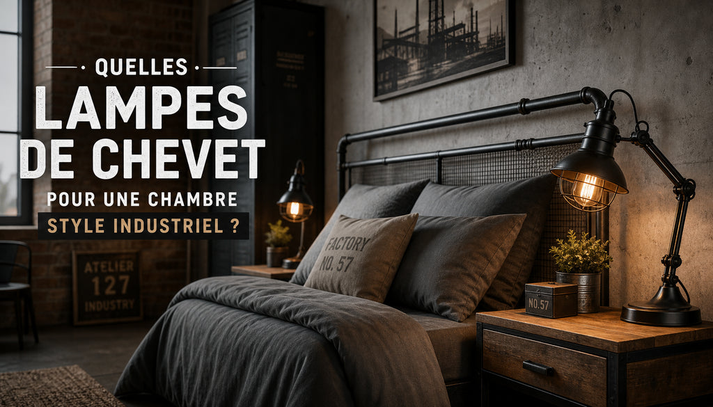 lampe de chevet industrielle