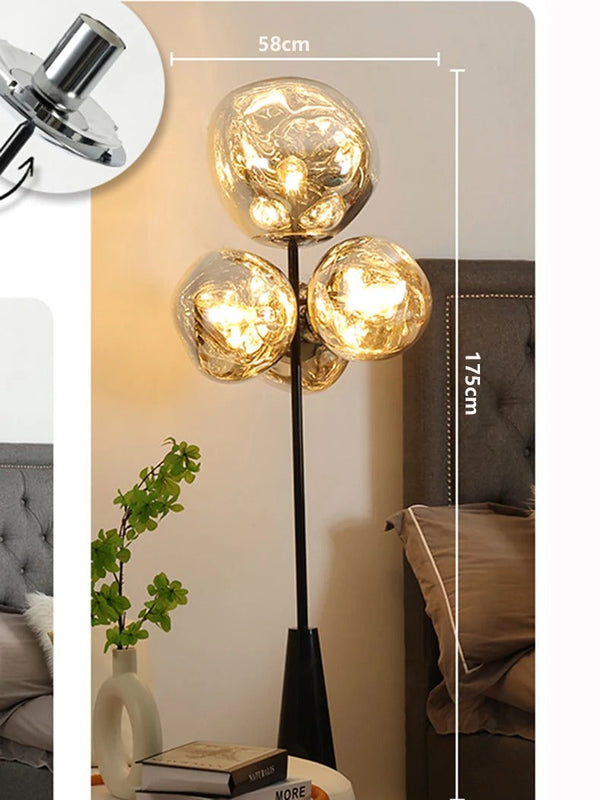 lampadaire-design-chrome