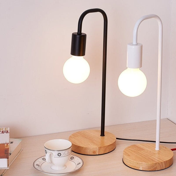 lampe-de-chevet-bois-et-metal-noir