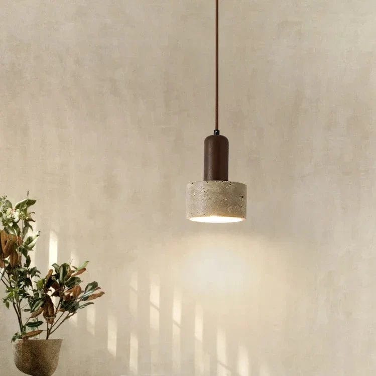 lampe de chevet suspendue pierre